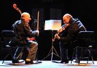 Wojciech Pszoniak i Piotr Fronczewski ("Skarpetki. Opus 124, Teatr Współczesny)